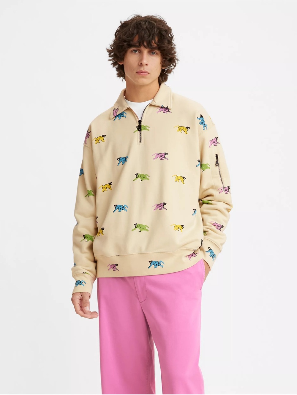 LEVI'S® SKATEBOARDING NEW QUARTER ZIP SWEATSHIRT